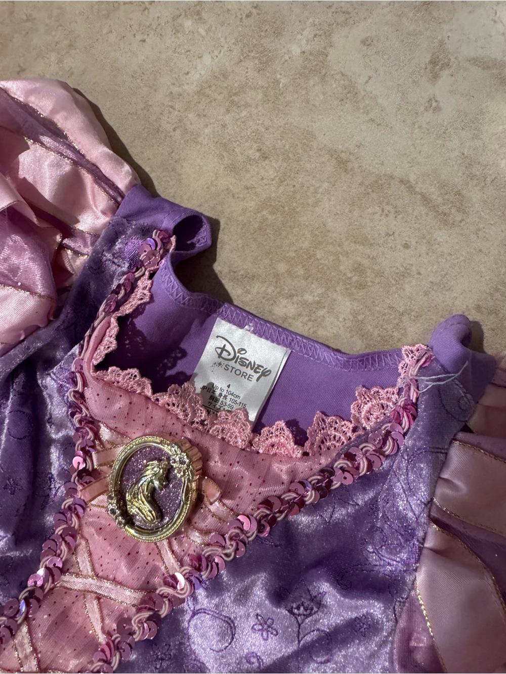 Disney Purple and Pink Rapunzel Princess Dress